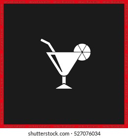 cocktail, icon vector illustration eps10.
