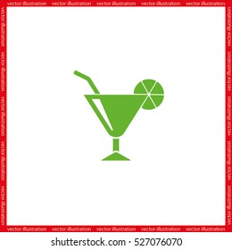 cocktail, icon vector illustration eps10.
