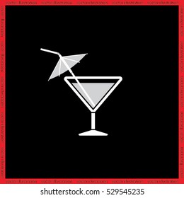 Cocktail icon vector illustration eps10.