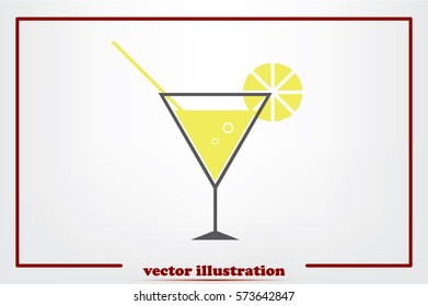 Cocktail icon vector illustration eps10.