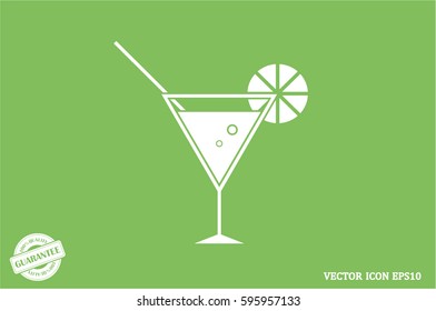 Cocktail icon vector illustration eps10.