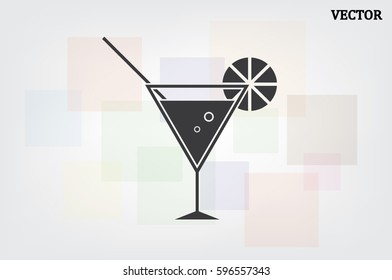 Cocktail icon vector illustration eps10.