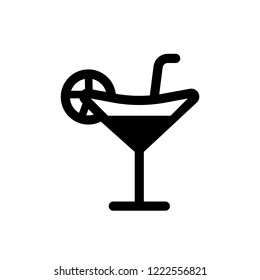 Cocktail icon, vector illustration. Flat design style. vector cocktail icon illustration isolated on white background, cocktail icon Eps10. cocktail icons graphic design vector symbols.