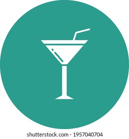 Cocktail icon vector image. Can also be used for food and drinks. Suitable for use on web apps, mobile apps and print media.