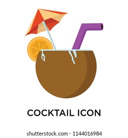 Cocktail icon vector isolated on white background for your web and mobile app design, Cocktail logo concept