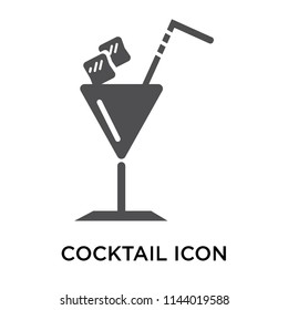 Cocktail icon vector isolated on white background for your web and mobile app design, Cocktail logo concept