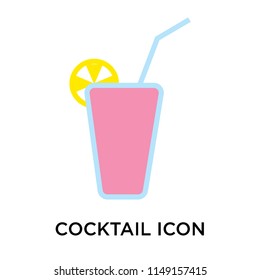 Cocktail icon vector isolated on white background for your web and mobile app design, Cocktail logo concept