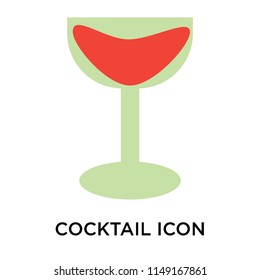 Cocktail icon vector isolated on white background for your web and mobile app design, Cocktail logo concept