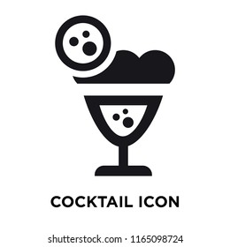 Cocktail icon vector isolated on white background, Cocktail transparent sign , celebration pictograms