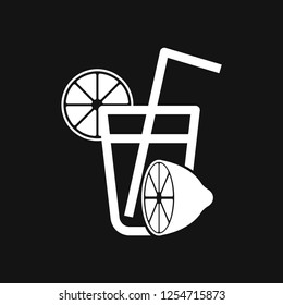 Cocktail icon vector, pictogram isolated on background. Symbol, logo illustration.