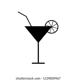 Cocktail icon vector icon. Simple element illustration. Cocktail symbol design. Can be used for web and mobile.