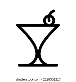 Cocktail Icon Vector Symbol Design Illustration