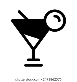 Cocktail Icon Vector Symbol Design Illustration