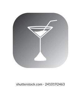 cocktail icon vector template illustration logo design