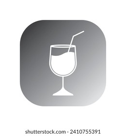 cocktail icon vector template illustration logo design