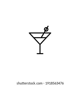 Cocktail icon vector for web, computer and mobile app