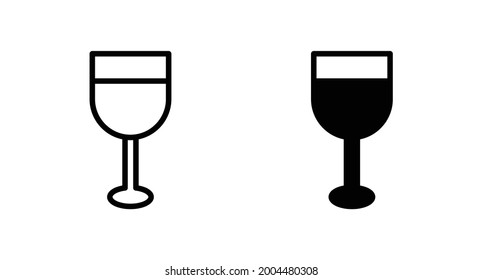 Cocktail icon vector for web, computer and mobile app