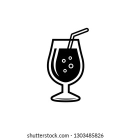 COCKTAIL ICON WHITE BACKGROUND
