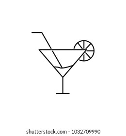 cocktail icon.Element of popular tourism icon. Premium quality graphic design. Signs, symbols collection icon for websites, web design,