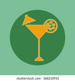 Cocktail icon,eps 10