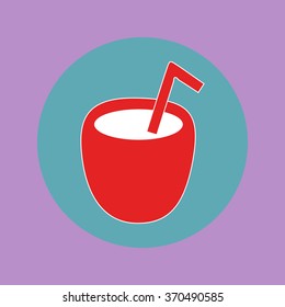 Cocktail icon,eps 10
