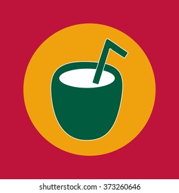 Cocktail icon,eps 10