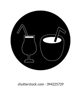 Cocktail icon,eps 10