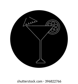 Cocktail icon,eps 10