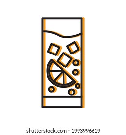 Cocktail icons symbol vector elements for infographic web