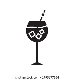 Cocktail icons symbol vector elements for infographic web