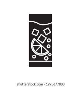 Cocktail icons symbol vector elements for infographic web