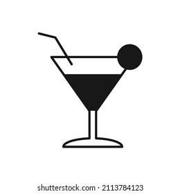 cocktail   icons  symbol vector elements for infographic web