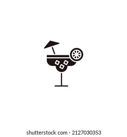 cocktail icons  symbol vector elements for infographic web