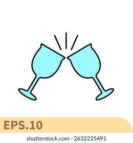 cocktail icons symbol vector elements for infographic web