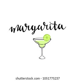 cocktail illustration with name