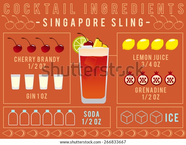 singapore sling ingredients