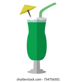 Cocktail isolated on white background, Vector illustration