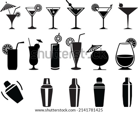 Cocktail Isolated on White Background