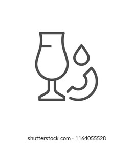 Cocktail line icon