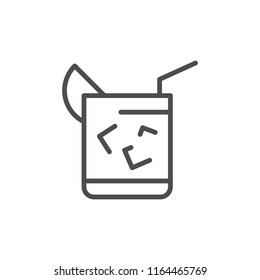 Cocktail line icon