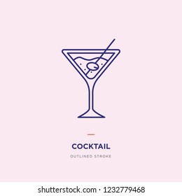 Cocktail Line Icon