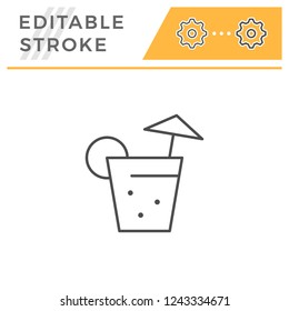 Cocktail line icon