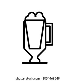 Cocktail line icon, outline vector sign, linear style pictogram isolated on white. Symbol, logo illustration. Editable stroke. Pixel perfect