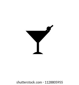 cocktail line icon, outline vector logo, linear pictogram isolated on white, pixel perfect illustration eps 10