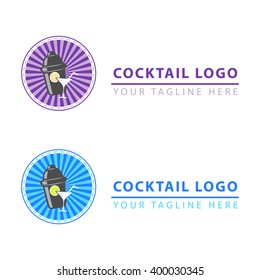 cocktail logo - vector and illustrations