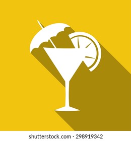 cocktail with a long shadow