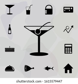 cocktail with martini icon. web icons universal set for web and mobile