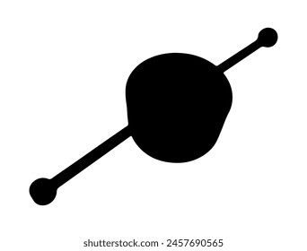 Cocktail measuring cup silhouette vector art