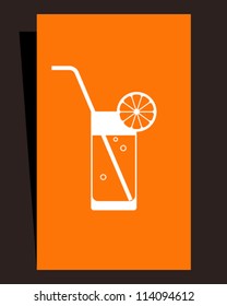 Cocktail menu. Card design