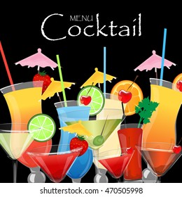 Cocktail menu design